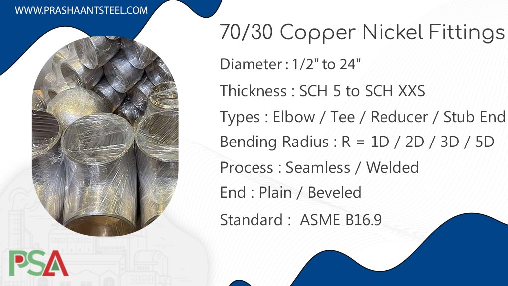70/30 Copper Nickel Fittings 70/30 Copper Nickel Fittings