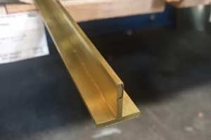 Brass T- Section Strips