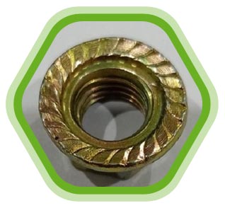 C651 Silicon Bronze Serrated Flange Nuts