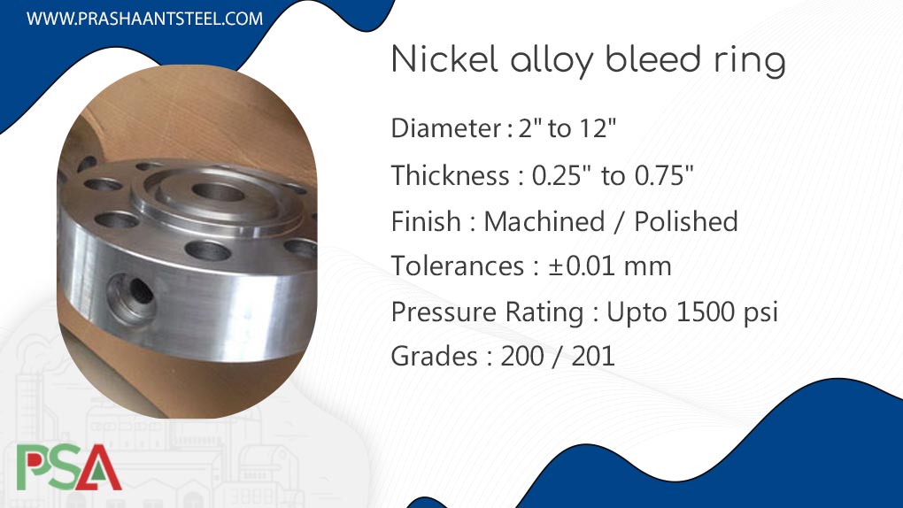 Nickel Alloy Bleed Ring Nickel Alloy Bleed Ring