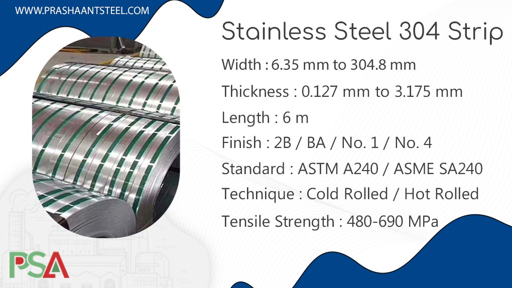 Stainless steel 304 Strip Stainless steel 304 Strip
