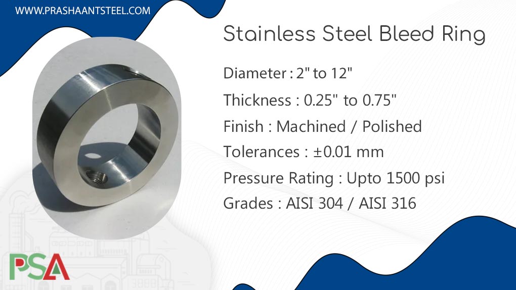 Stainless Steel Bleed Ring