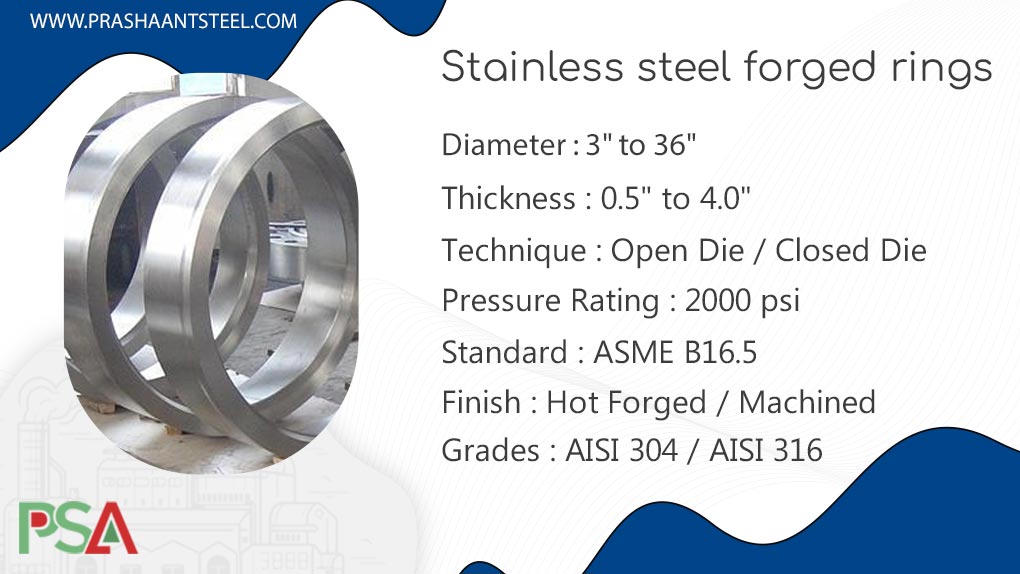 Stainless Steel Forged Rings Stainless Steel Forged Rings