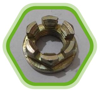 UNS C65100 Slotted Nuts UNS C65100 Slotted Nuts