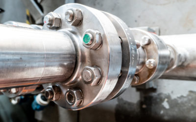 What are the types of flanges used in piping applications?
