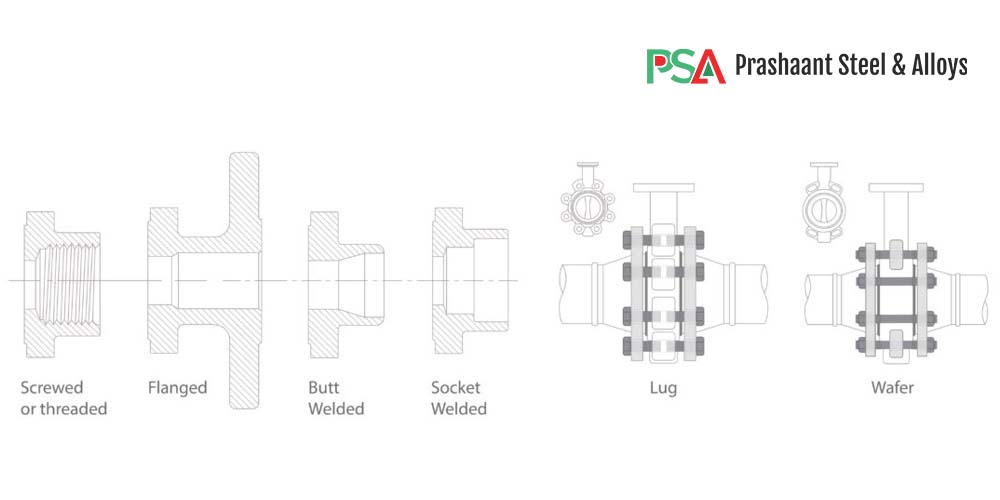 Common valve and ends types